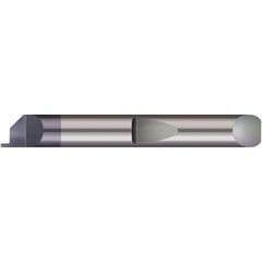 Micro 100 - Grooving Tools; Grooving Tool Type: Face ; Material: Solid Carbide ; Shank Diameter (Decimal Inch): 0.1875 ; Shank Diameter (Inch): 3/16 ; Groove Width (Decimal Inch): 0.0590 ; Projection (Decimal Inch): 0.0750 - Exact Tooling
