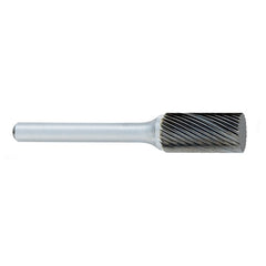‎SA-5F -1/2 × 1/2 LOC × 1/4 Shank × 2 OAL Cylindrical Carbide Medium Right Hand Spiral Burr - Exact Tooling