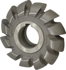 Value Collection - 7/16" Radius, 7/8" Circle Diam, 3-1/4" Cutter Diam, Arbor Connection, Convex Radius Cutter - High Speed Steel, Uncoated, 12 Teeth - Exact Tooling