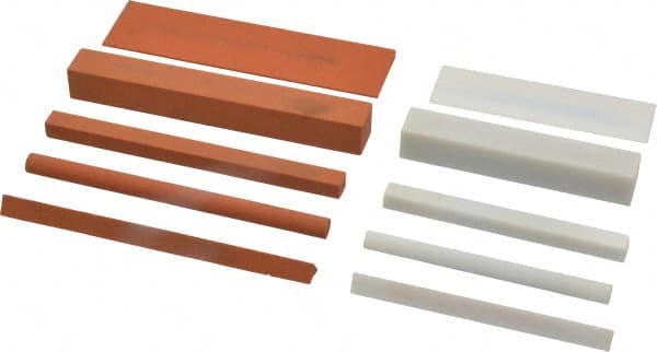 Norton - 10 Piece Aluminum Oxide Sharpening Stone Kit - Hard Arkansas & India Aluminum Oxide - Exact Tooling