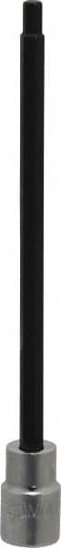 Proto - 3/8" Drive, 5mm Hex Bit Socket - 6-29/32" OAL, 5" Bit Length - Exact Tooling