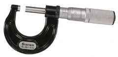 Starrett - 50 to 75mm Range, 0.001mm Graduation, Mechanical Outside Micrometer - Ratchet Stop Thimble, Accurate to 0.002mm - Exact Tooling