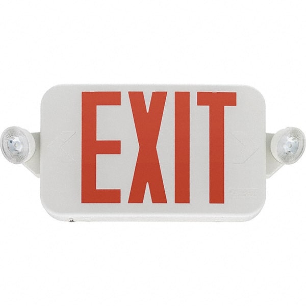 Lithonia Lighting - Combination Exit Signs Mounting Type: Ceiling Mount; End Mount; Wall Mount Number of Faces: 1 - Exact Tooling