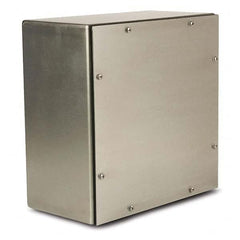 Wiegmann - NEMA 4X Stainless Steel Junction Box Enclosure with Screw Cover - Exact Tooling