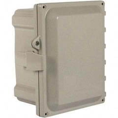 Wiegmann - NEMA 4X Polycarbonate Standard Enclosure with Continuous Hinge Cover - Exact Tooling