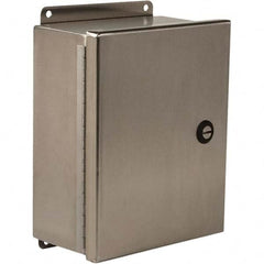 Wiegmann - NEMA 4 Stainless Steel Standard Enclosure with Continuous Hinge Cover - Exact Tooling