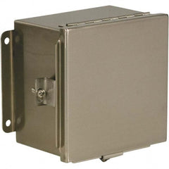 Wiegmann - NEMA 4X Stainless Steel Standard Enclosure with Continuous Hinge Cover - Exact Tooling