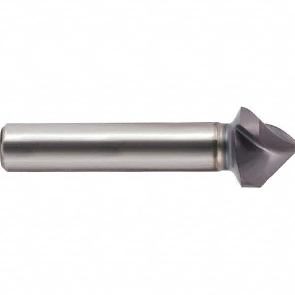 Guhring - 20.5mm Head Diam, 10mm Shank Diam, 3-Flute 90° Cobalt Countersink - Exact Tooling