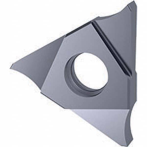Grooving Insert: GE 30504, Solid Carbide TiCN Finish, Neutral, 2 mm Cutting Width, 4 mm Max Depth