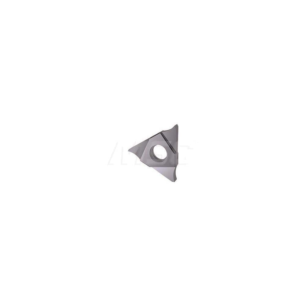 Grooving Insert: GE 30504, Solid Carbide TiCN Finish, Neutral, 1.5 mm Cutting Width, 3 mm Max Depth, Series 25606