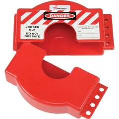 Ability One - Pneumatic & Valve Lockouts; Type: Gate Valve Lockout ; Maximum Number of Padlocks: 4 - Exact Tooling