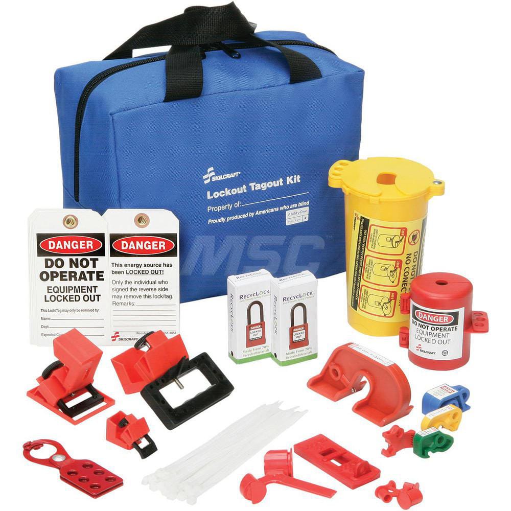 Ability One - Electrical Equipment Lockouts; Type: Lockout Kit ; Maximum Cord Diameter (Decimal Inch): 1 ; Maximum Number of Padlocks: 2 ; Device Material: Nylon; Plastic - Exact Tooling