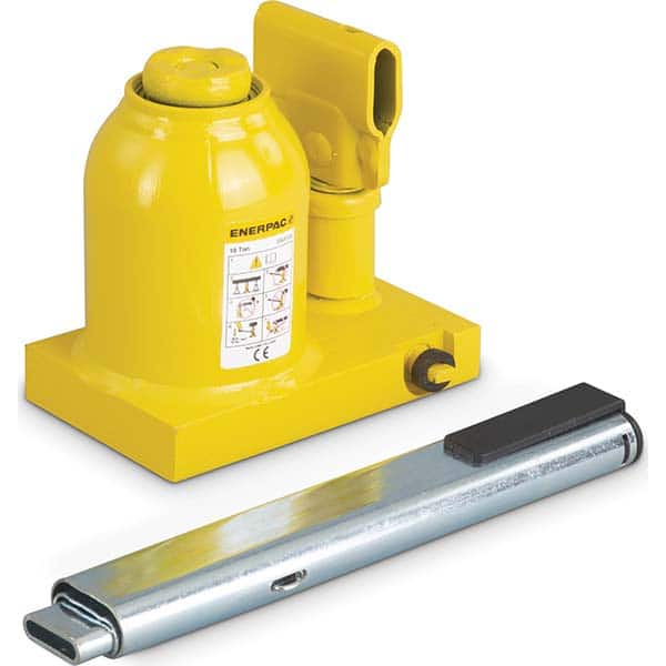 Enerpac - Manual Bottle, Screw, Ratchet & Hydraulic Jacks Type: Hydraulic Bottle Jack Load Capacity (Ton): 10 (Inch) - Exact Tooling
