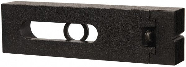 Jergens - 4-11/16" OAL x 1-1/2" Overall Width, High Grip Nose, Steel Manual Edge Clamp - Black Oxide Coating, 7/8" High, 1/2" Socket Cap Screw Slot, 2-3/4" Travel - Exact Tooling
