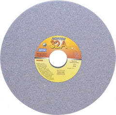 Norton - 8" Diam x 1-1/4" Hole x 1" Thick, I Hardness, 60 Grit Surface Grinding Wheel - Aluminum Oxide, Type 5, Medium Grade, 3,600 Max RPM, Vitrified Bond, One-Side Recess - Exact Tooling