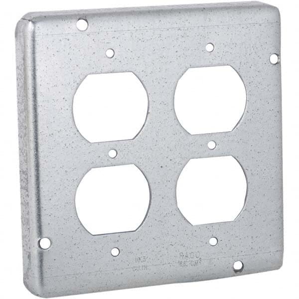 Hubbell-Raco - Steel Electrical Box Cover - Exact Tooling