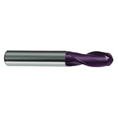 11/32" Dia. - 2-1/2" OAL - 30 Helix Firex CBD Ball Nose EM - 2 FL - Exact Tooling