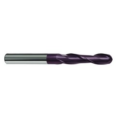 3/8" Dia. - 3 OAL - 30 Helix Firex CBD Ball Nose EM - 2 FL - Exact Tooling