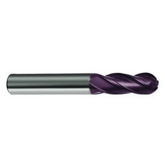 7/16" Dia. - 2-3/4 OAL - 30 Helix Firex CBD Ball Nose EM - 4 FL - Exact Tooling