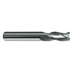 5/16 Dia. x 2-1/2 Overall Length 3-Flute Square End Solid Carbide SE End Mill-Round Shank-Center Cut-Uncoated - Exact Tooling