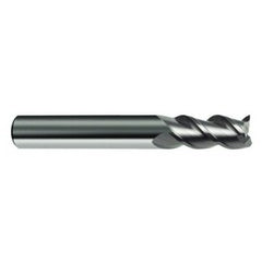 7/16" Dia. - 3" OAL - 45° Helix Bright Carbide End Mill - 3 FL - Exact Tooling