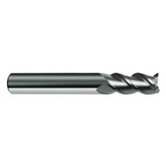 1/2" Dia. - 3" OAL - 45° Helix Bright Carbide End Mill - 3 FL - Exact Tooling