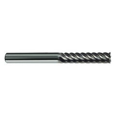 5/16" Dia. - 3" OAL - 45° Helix Bright Carbide End Mill - 6 FL - Exact Tooling
