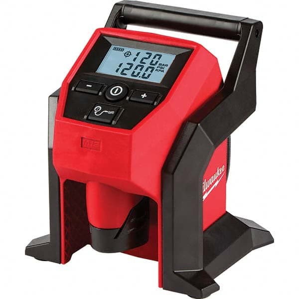 Milwaukee Tool - Tire Inflators Tool Type: Inflator Kit Power Source: M12 Rechargeable Battery - Exact Tooling
