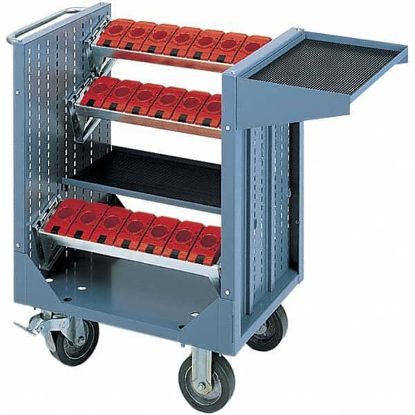 LISTA - CNC Storage Carts Style: CNC Tool Cart with Tool Carrier Taper Size: HSK 50A - Exact Tooling
