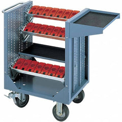 LISTA - CNC Storage Carts Style: CNC Tool Cart with Tool Carrier Taper Size: HSK 100A - Exact Tooling