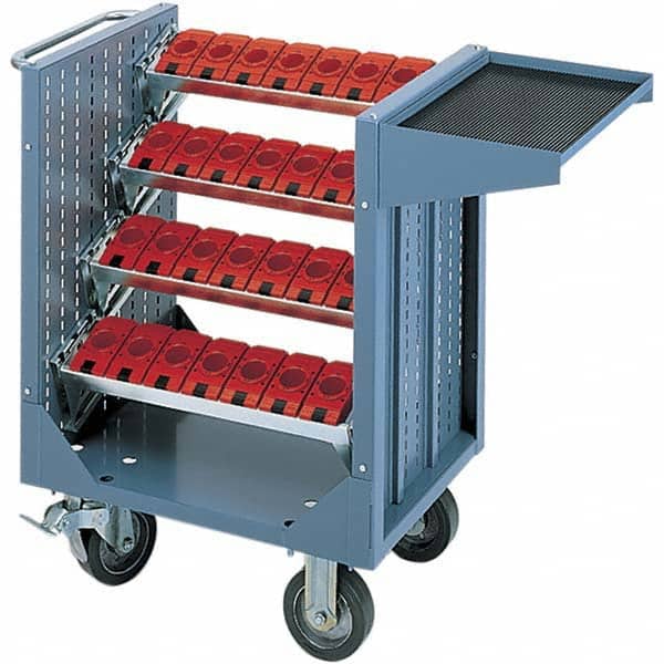 LISTA - CNC Storage Carts Style: CNC Tool Cart with Tool Carrier Taper Size: HSK 50A - Exact Tooling