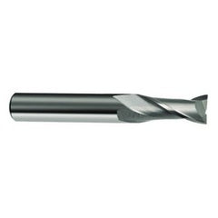 20mm Dia. x 104mm Overall Length 2-Flute Square End Solid Carbide SE End Mill-Round Shank-Center Cut-Uncoated - Exact Tooling
