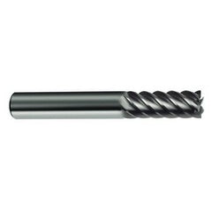 14mm Dia. - 83mm OAL - 45° Helix Bright Carbide End Mill - 6 FL - Exact Tooling