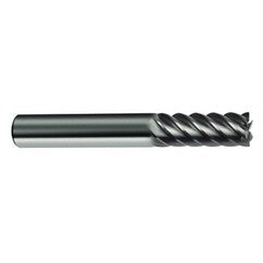 10mm Dia. - 72mm OAL - 45° Helix Bright Carbide End Mill - 6 FL - Exact Tooling