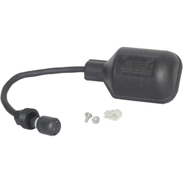 PRO-SOURCE - Float Switches; Pump Type: Sewage ; For Use With: PS-090PS2515 ; Float Style: Wide Angle Switch ; Voltage (AC): 115V ; Cord Length: 9.25" (Feet); Housing Material: Thermoplastic - Exact Tooling