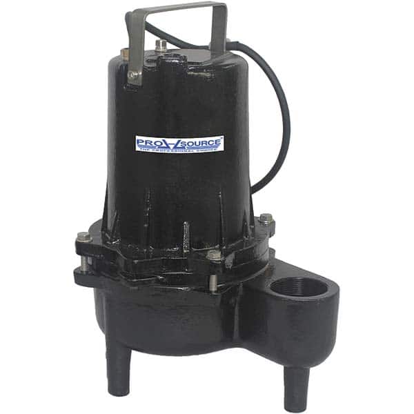 PRO-SOURCE - Submersible, Sump & Sewage Pumps; Type: Sewage ; Operation: Manual ; Voltage: 115 VAC ; Amperage Rating: 10.5 ; Horsepower: 1/2 ; Outlet Size: 2 (Inch) - Exact Tooling