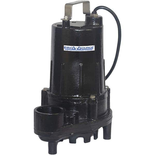 PRO-SOURCE - Submersible, Sump & Sewage Pumps; Type: Effluent ; Operation: Manual ; Voltage: 115 VAC ; Amperage Rating: 11 ; Horsepower: 1/2 ; Outlet Size: 2 (Inch) - Exact Tooling