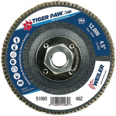 Weiler - Flap Discs Abrasive Type: Coated Flap Disc Type: Type 29 - Exact Tooling