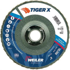 Weiler - Flap Discs Abrasive Type: Coated Flap Disc Type: Type 29 - Exact Tooling