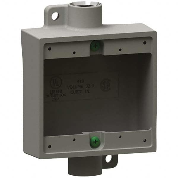 Hubbell Killark - Electrical Outlet Boxes & Switch Boxes Enclosure Type: Device Box Enclosure Shape: Square - Exact Tooling
