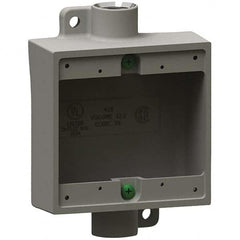 Hubbell Killark - Electrical Outlet Boxes & Switch Boxes Enclosure Type: Device Box Enclosure Shape: Square - Exact Tooling