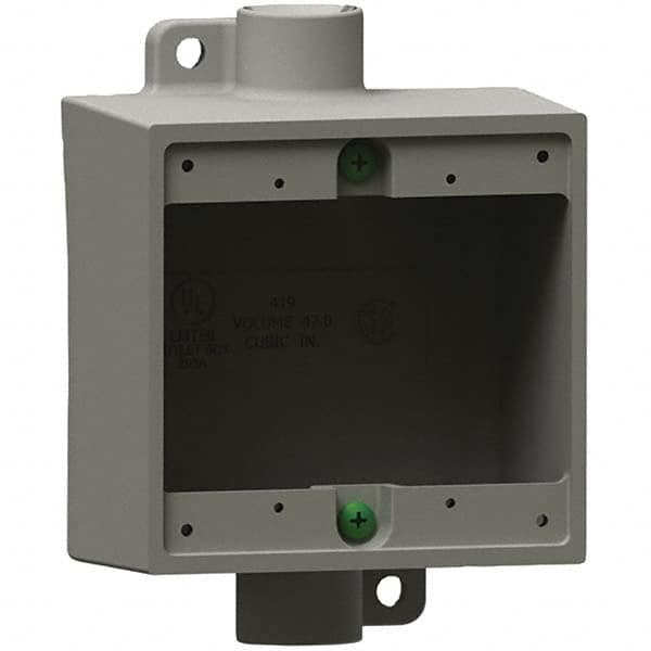 Hubbell Killark - Electrical Outlet Boxes & Switch Boxes Enclosure Type: Device Box Enclosure Shape: Square - Exact Tooling