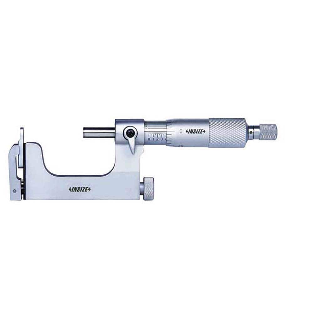 Insize USA LLC - Interchangeable-Anvil Micrometers; Operation Type: Mechanical ; Minimum Measurement (Decimal Inch): 0.0000 ; Digital Counter: No ; Maximum Measurement (Decimal Inch): 1.0000 ; Thimble Type: Ratchet Stop ; Graduation (Decimal Inch): 0.0001 - Exact Tooling