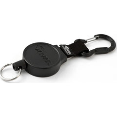 Key-Bak - Key Control; Type: Retractable Key Chain ; Number of Keys: 10 ; Color: Black ; Width (Inch): 1 - Exact Tooling