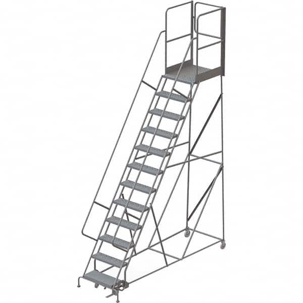 TRI-ARC - Rolling & Wall Mounted Ladders & Platforms Type: Rolling Warehouse Ladder Style: Rolling Platform Ladder - Exact Tooling