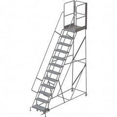 TRI-ARC - Rolling & Wall Mounted Ladders & Platforms Type: Rolling Warehouse Ladder Style: Rolling Platform Ladder - Exact Tooling