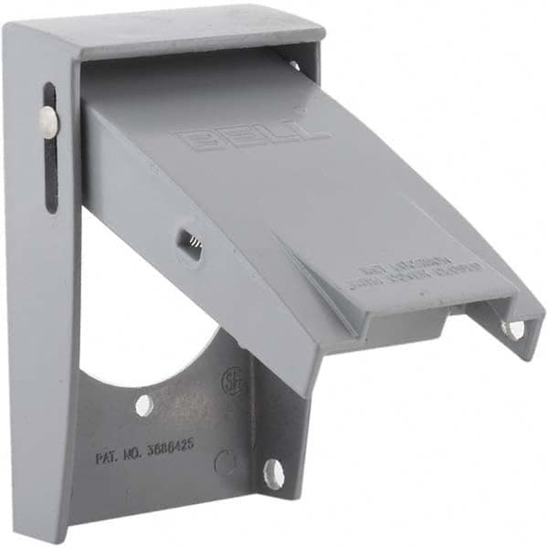 Hubbell-Raco - Weatherproof Box Covers Cover Shape: Rectangle Number of Holes in Outlet: 1 - Exact Tooling