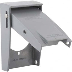 Hubbell-Raco - Weatherproof Box Covers Cover Shape: Rectangle Number of Holes in Outlet: 1 - Exact Tooling