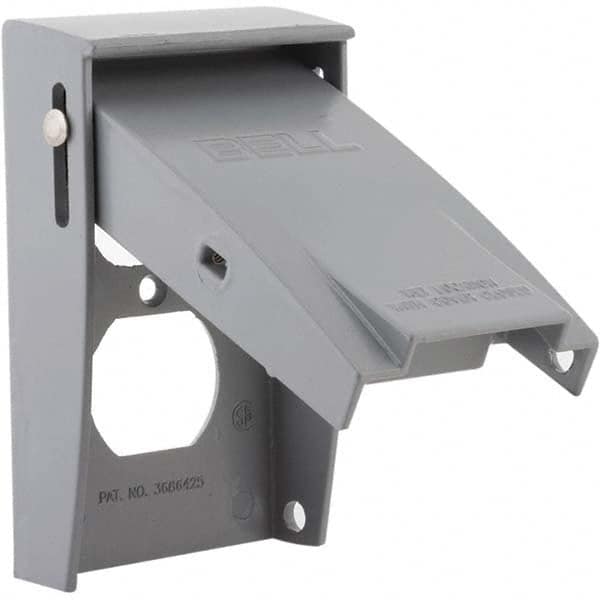 Hubbell-Raco - Weatherproof Box Covers Cover Shape: Rectangle Number of Holes in Outlet: 2 - Exact Tooling