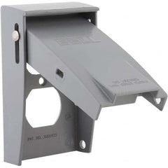 Hubbell-Raco - Weatherproof Box Covers Cover Shape: Rectangle Number of Holes in Outlet: 2 - Exact Tooling